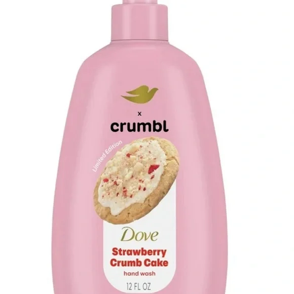 Crumbl x Dove bundle of 3 hand Soaps brand new Strawberry /Lemon/Confetti Cake